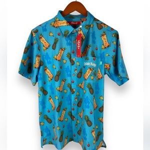 Shinesty NEW Captain Morgan Hawaiian Button up Shirt